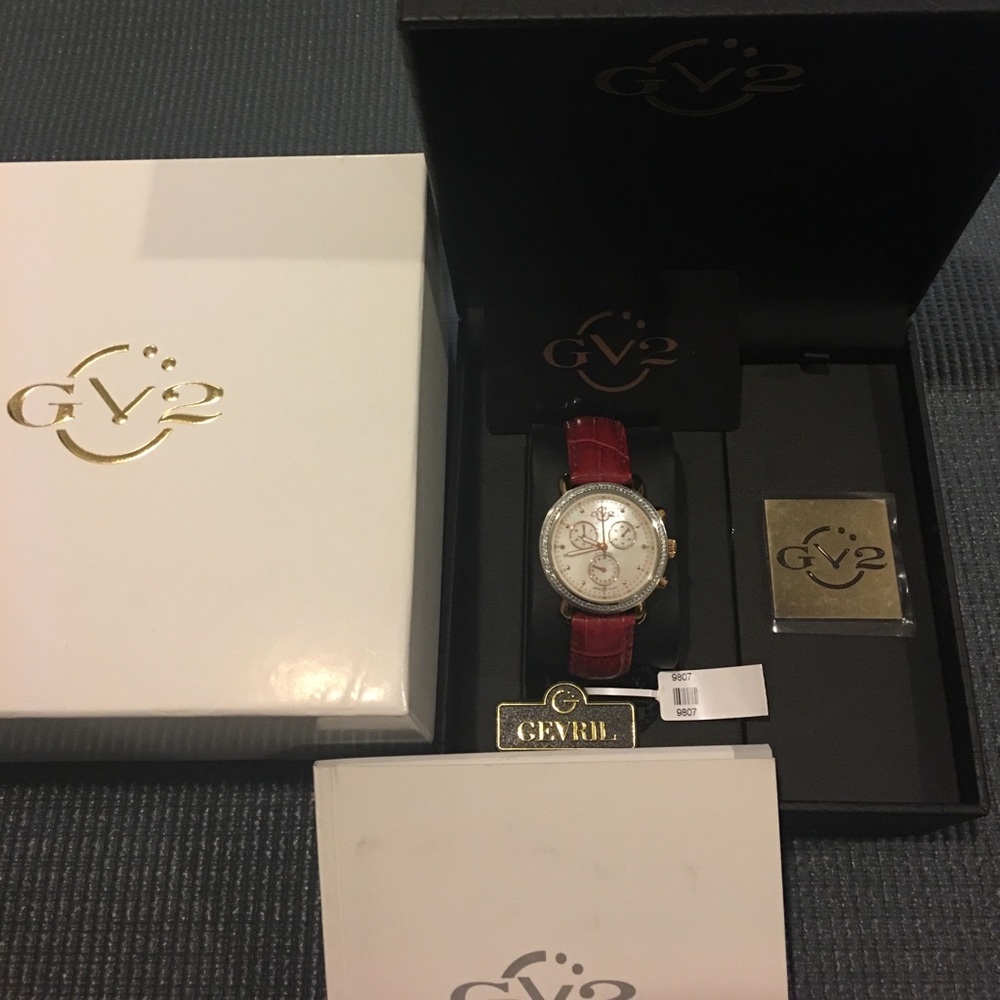 GV2 Chronograph Watch 37mm Marsala Two tone
